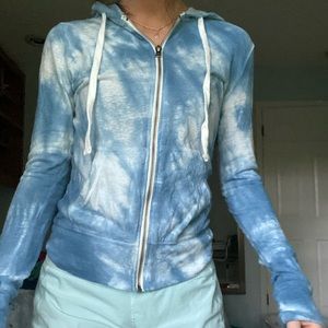 aeropostale tie dye zip up
